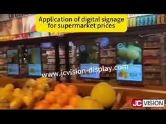 10.1 polegada de tela dupla sinal digital, tela dupla exibição do produto etiqueta de preço eletrônico, sig digital