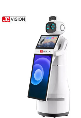 Serviço Humanoid da gestão do visitante do robô da recepção da imagiologia térmica de JCVISION