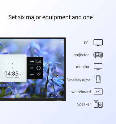 JCVISION placa esperta Android 11 Whiteboard interativo de um toque infravermelho de 105 polegadas