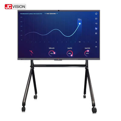 Tela plano esperto interativo educacional da placa de JCVISION monitor do tela táctil de 98 polegadas