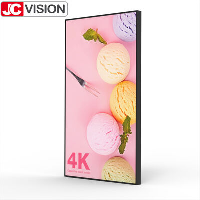 43" High Brightness Wall Mount Light Box Display – 2000 cd/m², E-LED, Android 11 for Storefront & Retail