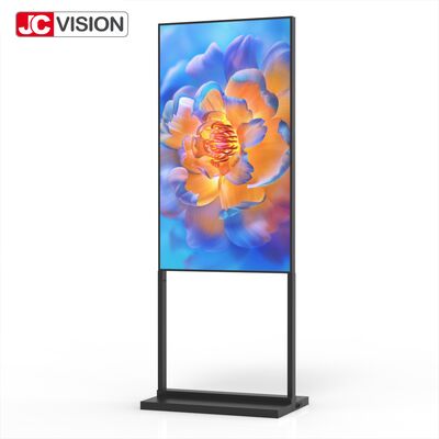 Tela de piso de 55" com brilho ultra-alto – 2.000 nits, Full HD, Android 9+ para uso comercial
