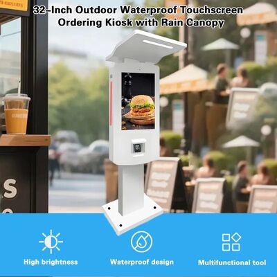 Nvidia Chipset 24 "Outdoor Waterproof IP55 Self Service Payment Kiosk Detalhes rápidos do terminal de pagamento de tela sensível ao toque externo