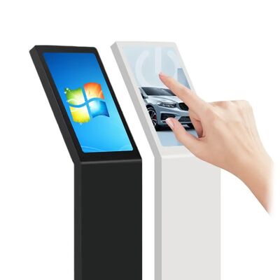 18.5 21,5 polegadas Self Service Digital Interactive Information Kiosk Tipo L Vertical Screen Touch Screen Kiosk Branco