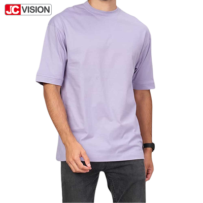 Camiseta JCVISION Masculina 100% Algodão Gola O Manga Curta Lisa Oversized Verão