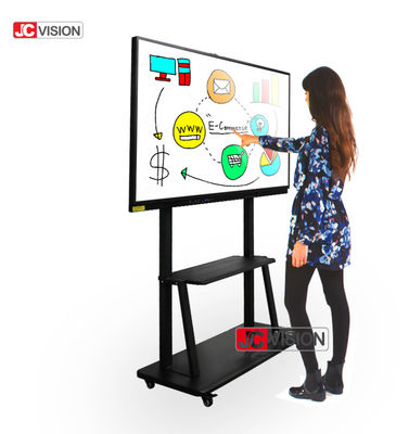 Placa esperta da sala de aula do tela táctil I7, 1 ano tela táctil interativo de 65 polegadas para a educação