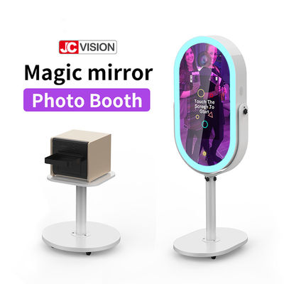 Quiosque portátil esperto da cabine do espelho, cabine da foto do espelho de Selfie com impressora 21.5inch
