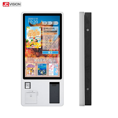 JCVISION Self Ordering Kiosks 24 polegadas Self Service Kiosk com menus em chinês/inglês e manual em inglês