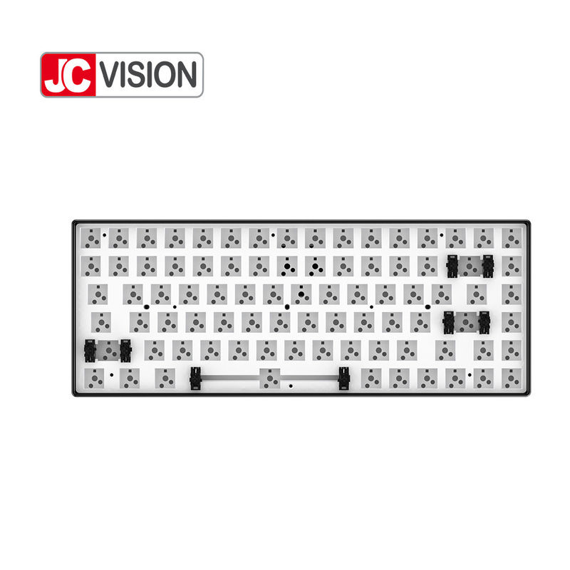 JCVISION 84 fecha o quadro de alumínio metal mecânico do CNC da formação da imagem dos jogos do teclado do anti