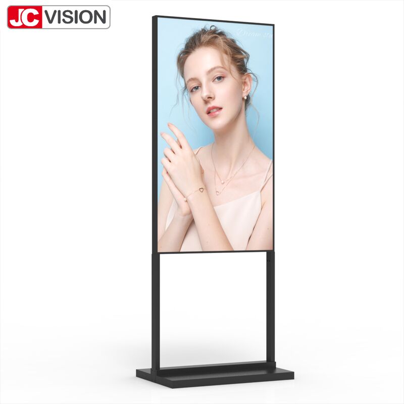 Tela de piso de 55" com brilho ultra-alto – 2.000 nits, Full HD, Android 9+ para uso comercial