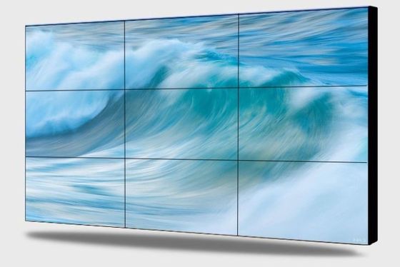 46 moldura video da tela 3.5mm da parede da polegada RS232 500nits LG que anuncia a parede video