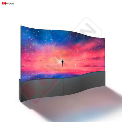 55 polegadas tela curva em cores completas personalizada tela de publicidade flexível fina LED parede de vídeo