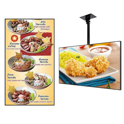 Painel LED JCVISION TFT 32 polegadas para Menu Digital Montado na Parede
