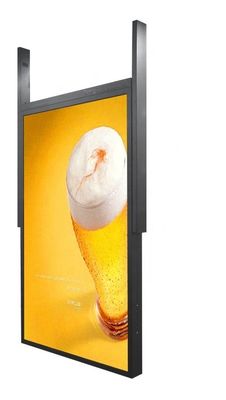 Exposição da janela do lado 49inch LCD do dobro do brilho alto para o anúncio publicitário