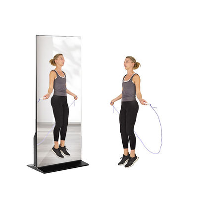 TV de treino 3D virtual com tela sensível ao toque inteligente DIY Smart Mirror de 55 polegadas